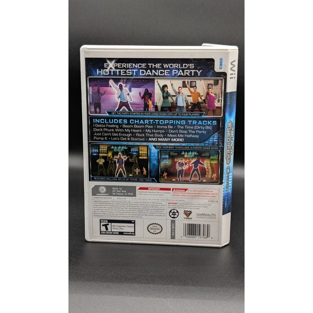 Black Eyed Peas Experience Limited Edition (Nintendo Wii, 2011) With Manual